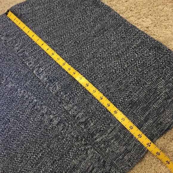 100% Cotton GAP Blue & White Heavy Knit Open Cardigan - Picture 15 of 16